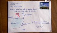 He didn't have the address, so he drew a map. His letter still reached the right house  