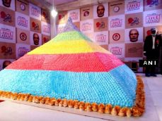 PM Narendra Modi's 3,750kg pyramid birthday cake eyes Guinness World Record 
