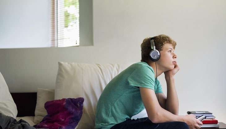 Listening to music