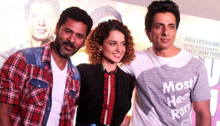 Prabhu Deva, Kangana Ranaut and Sonu Sood