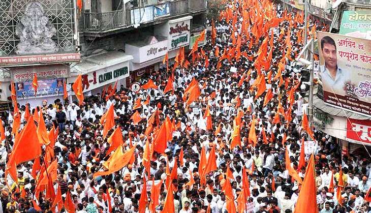 People participate in Maratha Kranti Morcha protest against Kopardi rape case