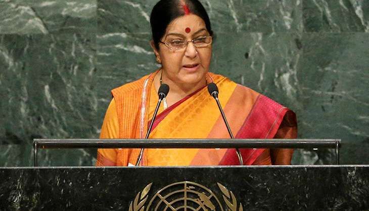 sushma in UN