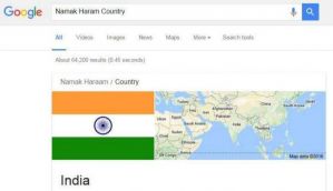 Pakistan media says Google throws up India as 'Namak Haraam Country'. Who could be behind this? 