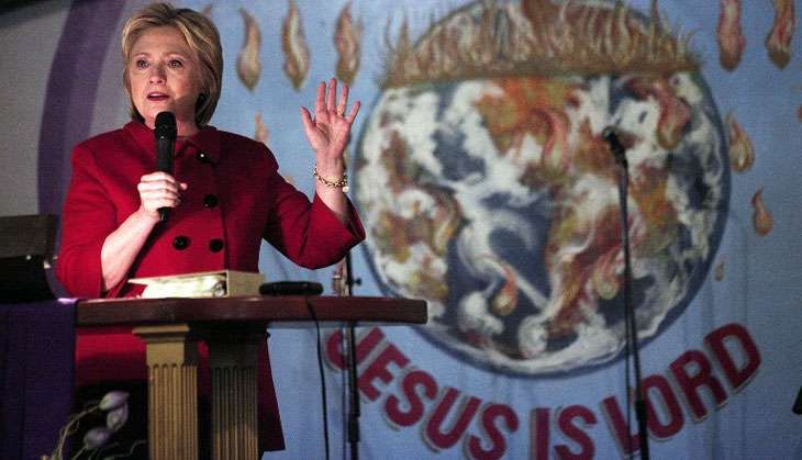 Hillary Clinton Jesus Bill Pugliano/Getty Images/A