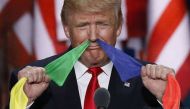 Memes of Donald Trump pulling out nose flags is the internet's current favourite obsession 