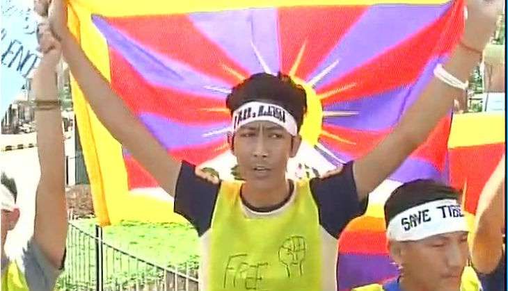 Tibetans-protest-ANI