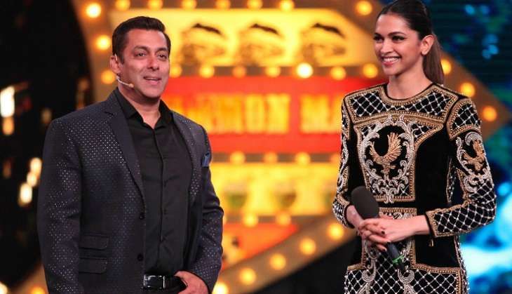 Salman Khan and Deepika Padukone on Bigg Boss 10 opening episode