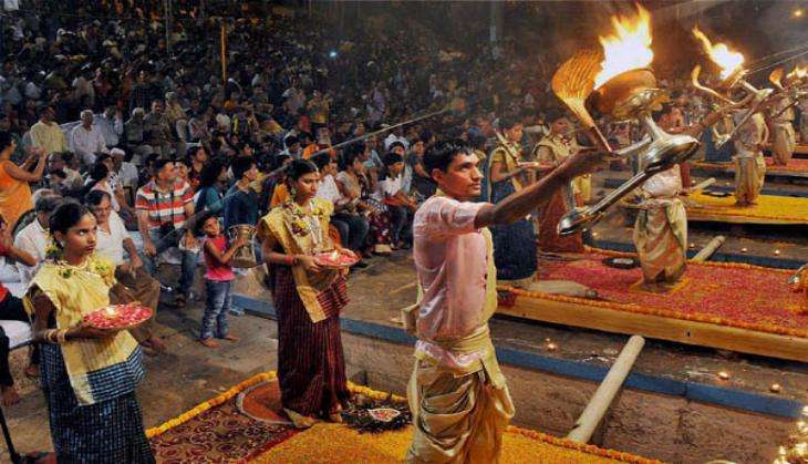 UP: Evening Ganga aarti advanced due to lunar eclipse in Varanasi