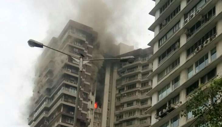 2 dead as fire engulfs high rise in Mumbai's Cuffe Parade 