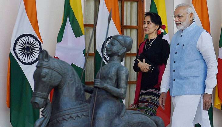 Myanmar State Counsellor Aung San Suu Kyi visits India, meets PM Modi