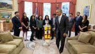 Obama celebrated Diwali by lighting first-ever diya in the Oval Office 