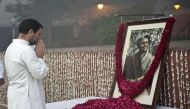 President Mukherjee, Rahul Gandhi pay tribute to Indira Gandhi 