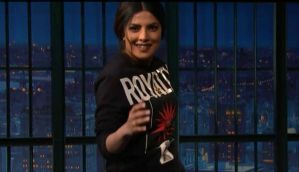 Priyanka Chopra enacts the famous Baywatch slo-mo run at Seth Meyers show   