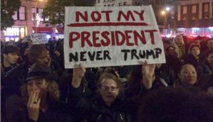Not My President: Anti-Trump protests on the second night continue across America   