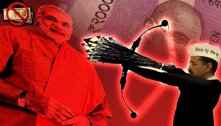 Kejriwal vs Modi on demonetisation