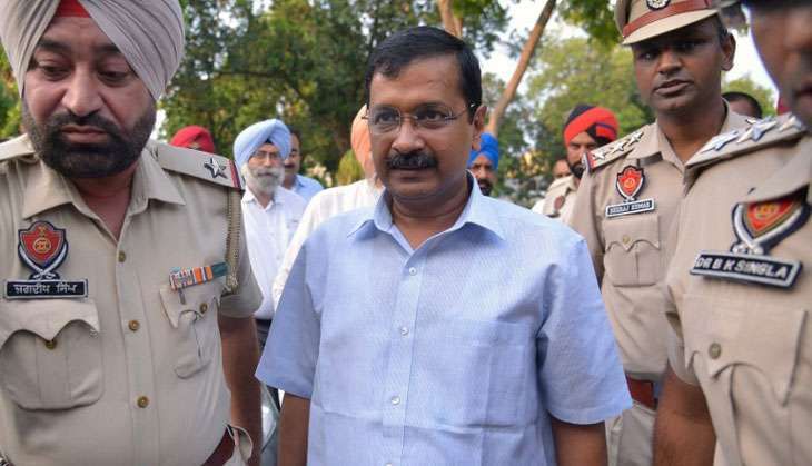 Arvind Kejriwal in Amritsar AFP Photo/Narinder Nan