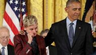 Watch: Obama's tears up as he awards Ellen DeGeneres America's highest civilian honour 