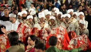 If weddings are a big deal, this mass marriage was a massive affair 