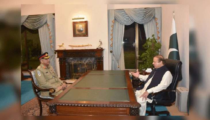 Pakistan PM Nawaz Sharif and new army chief Qamar Javed Bajwa