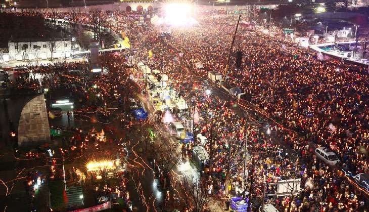 Protests against South Korean President Park Geun-