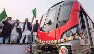 Akhilesh Yadav flags off Lucknow's first Metro 