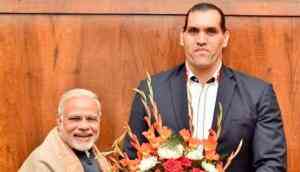 When 63 inches met 56 inches: Twitter goes mad after Khali visits PM Modi 