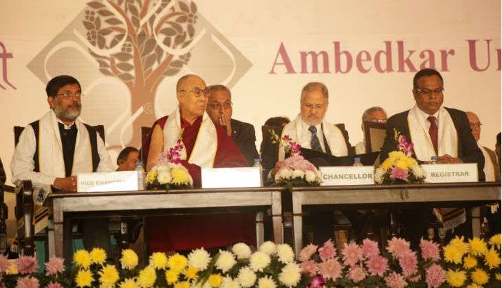 Dalai Lama At Ambedkar University Delhi
