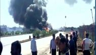 Mumbai: Chemical tanker catches fire on Mumbai-Ahmedabad Highway 