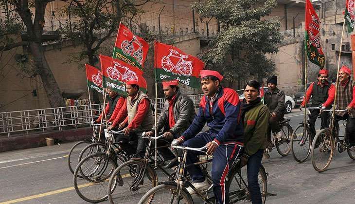 Samajwadi Party cycle rally Burhaan Kinu/Hindustan