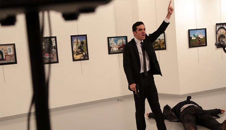 Russian Ambassador to Turkey killed in Ankara. 'Don't forget Aleppo,' shouts gunman 