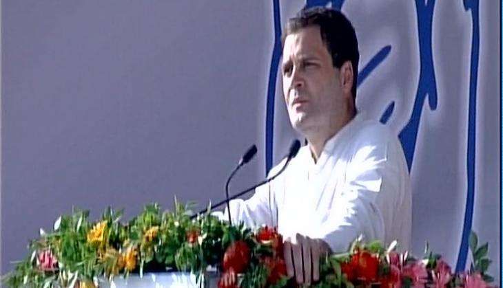 Congress vice president Rahul Gandhi in Mehsana