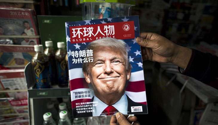 Donald Trump on Chinese magazine AFP Photo/Johanne