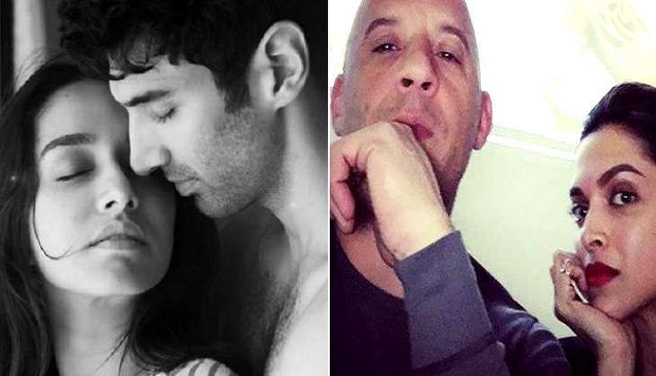 Shradha Kapoor and Aditya Roy Kapoor from Ok Jaanu & Vin Deisel and Deepika Padukone from XXX