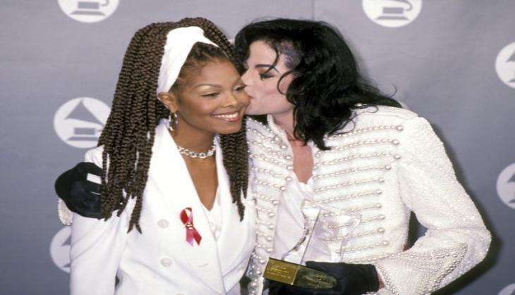 Michael Jackson with sister Janet Jackson