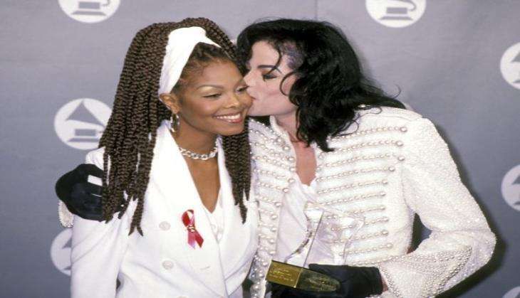 Michael Jackson with sister Janet Jackson
