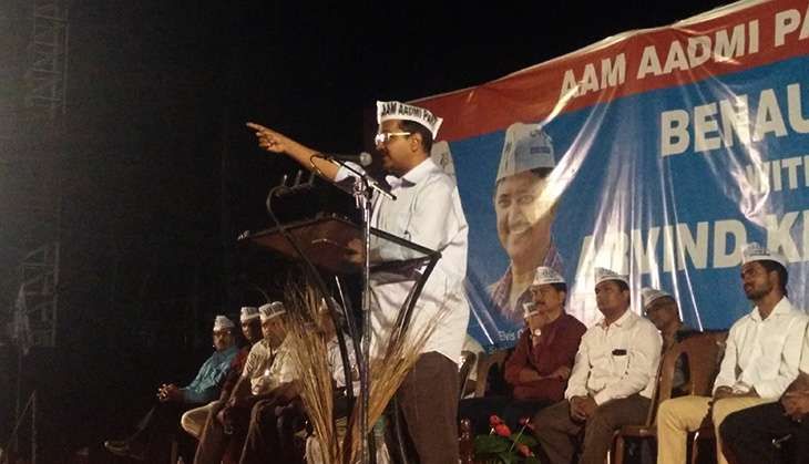 Arvind Kejriwal addresses rally in Benaulim, Goa
