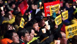 South Korea protesters demand president Park Geun-Hye's removal, ferry salvage 