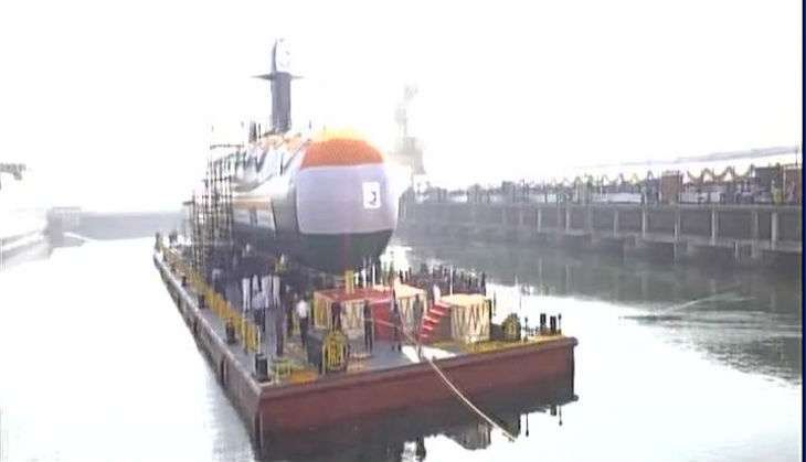 newly launched Scorpene class submarine, Khanderi