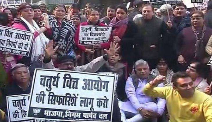 BJP led protest against Delhi CM Arvind Kejriwal