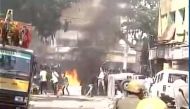 Jallikattu ban: Protestors set fire at Ice House Police Station near Marina Beach in Chennai 