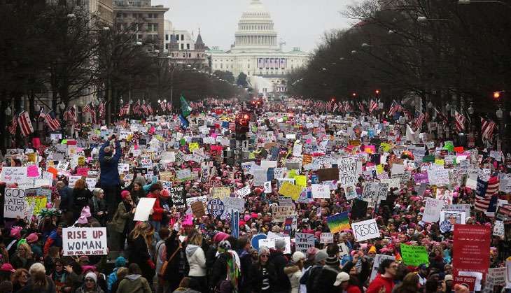 Women march
