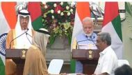 Crown Prince of Abu Dhabi Sheikh Mohammed Bin Zayed Al Nahyan receives ceremonial reception at Rashtrapati Bhawan 