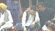 Congress vice-president Rahul Gandhi enjoys 'dal-sabzi' with Punjab villagers 