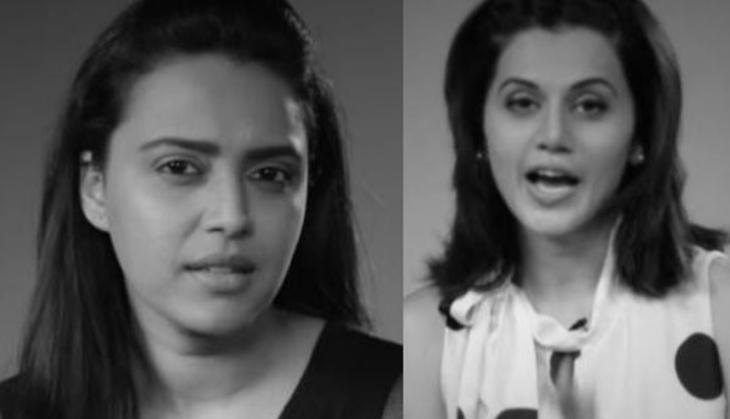 Video : Taapsee Pannu, Swara Bhaskar teaches how much cleavage is good cleavage?