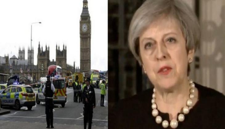 UK Prime Minister Theresa May describes attack on Parliament as 'sick and depraved'