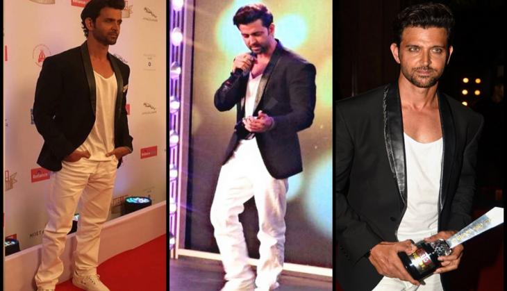 Hrithik Roshan receives the Creative Maverick of the year Award for HRX
