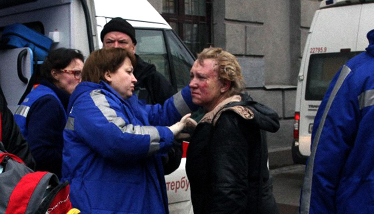 In pictures: At least 10 killed in St Petersburg metro explosion