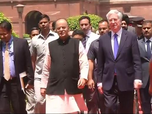 British Defence Secretary meets Arun Jaitley, to chair first India-UK strategic dialogue