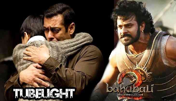 Image result for baahubali 2 with Salman's tubelight