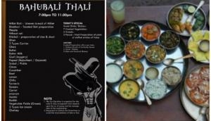 Now experience foodgasm with 'Baahubali' thali